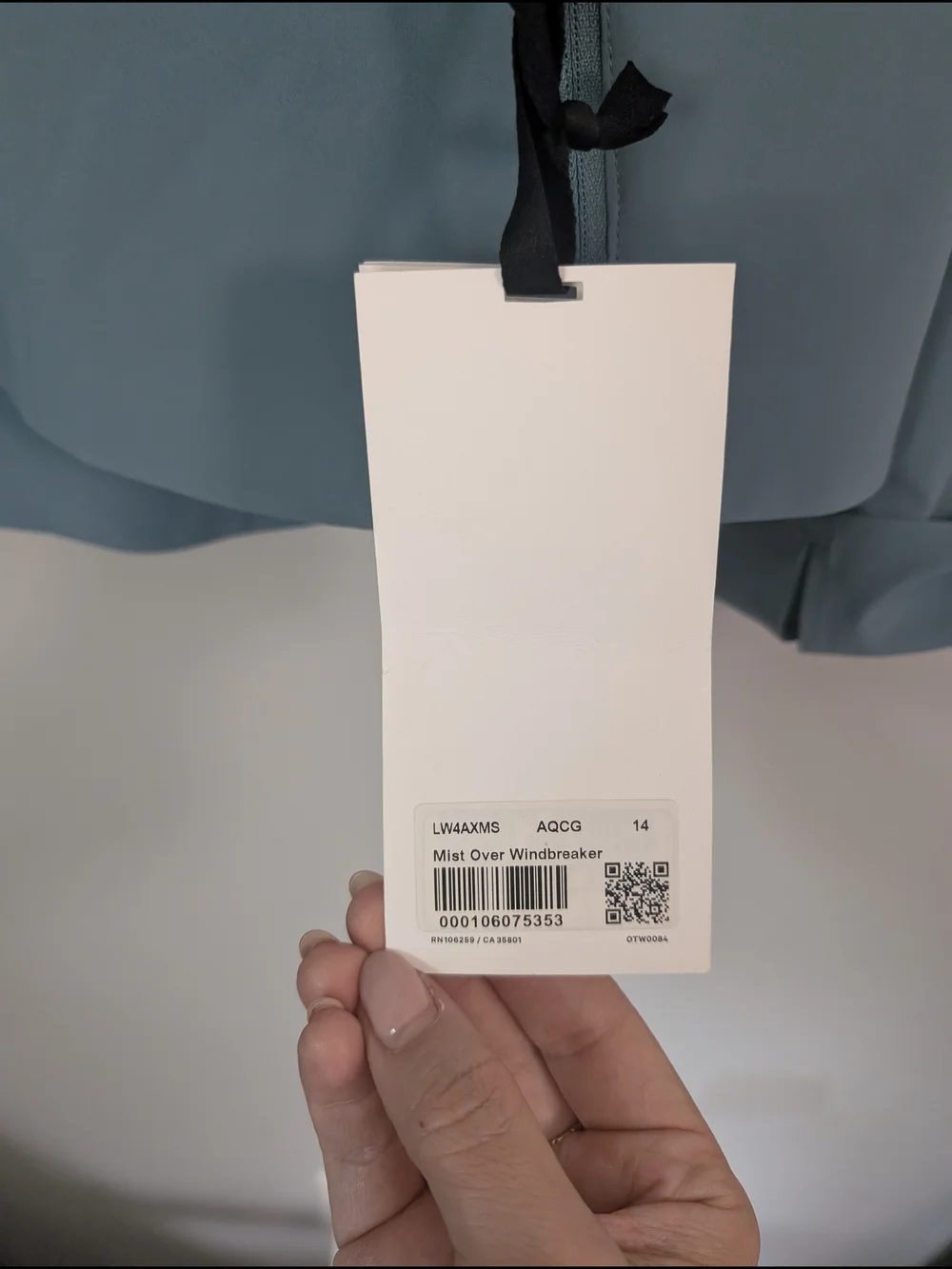 NWT Lululemon Mist Over Windbreaker Jacket - Dusty Blue